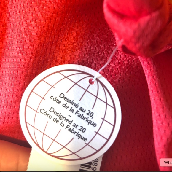 Red side snap wide leg pants NWT - Picture 9 of 12